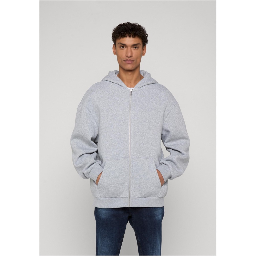 Urban Classics - Fluffy Zip hoodie - Grey